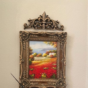 Fleur Wall Topper Pediment