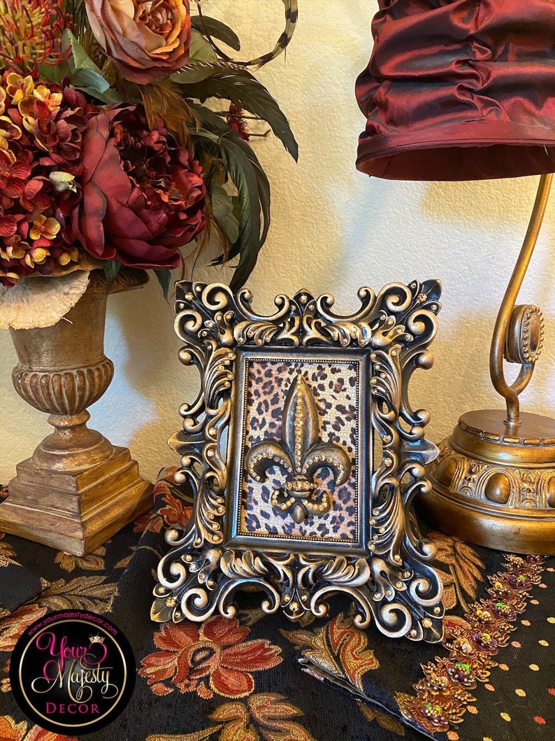 Red Leopard Frame Fleur Leopard Frame - Etsy
