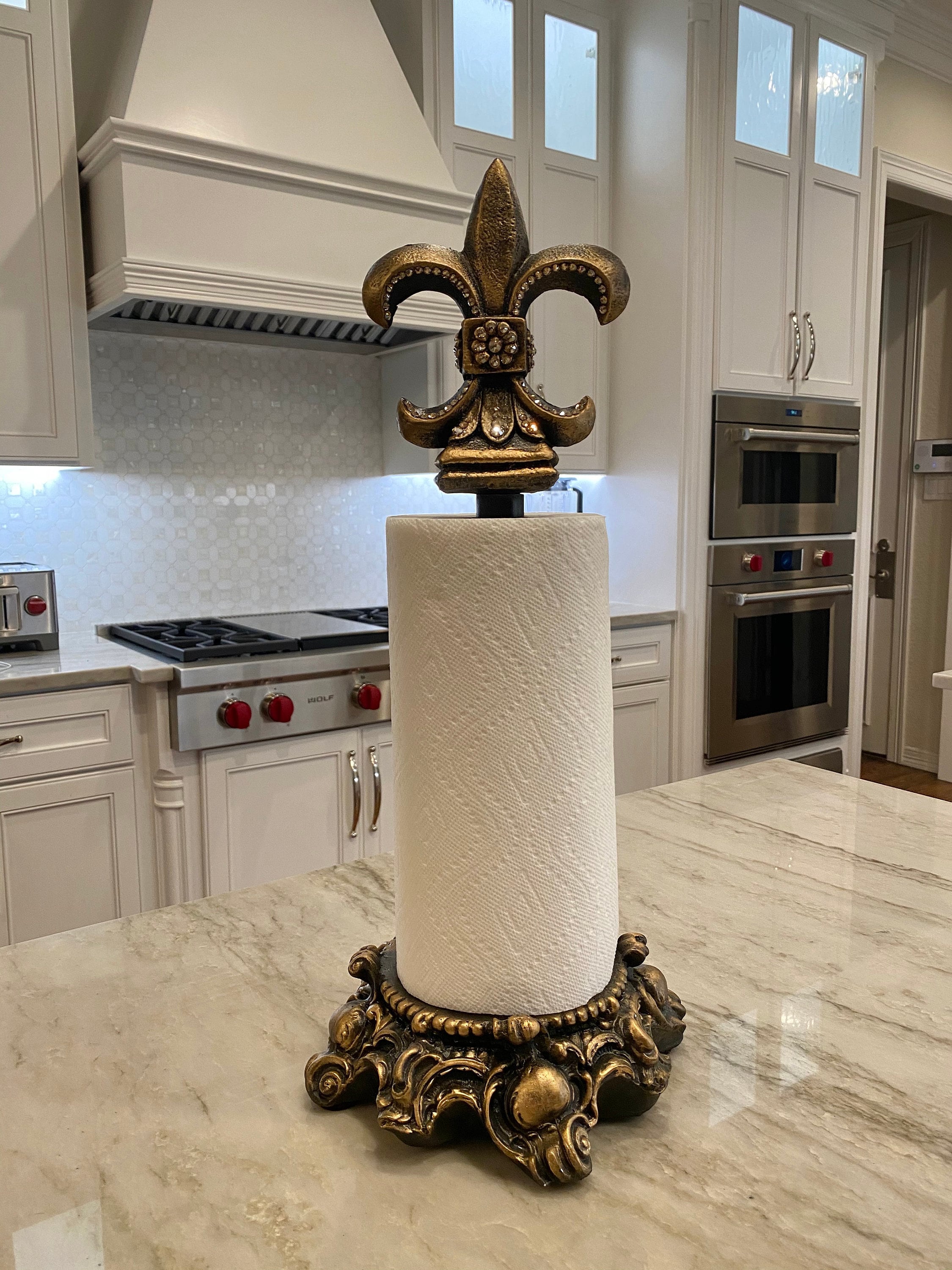 Fleur Paper Towel Holder Etsy
