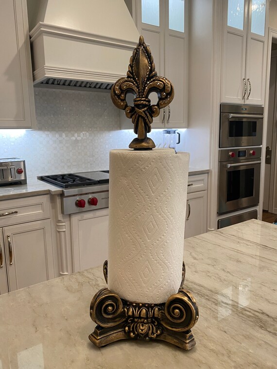 Fleur Paper Towel Holder Etsy