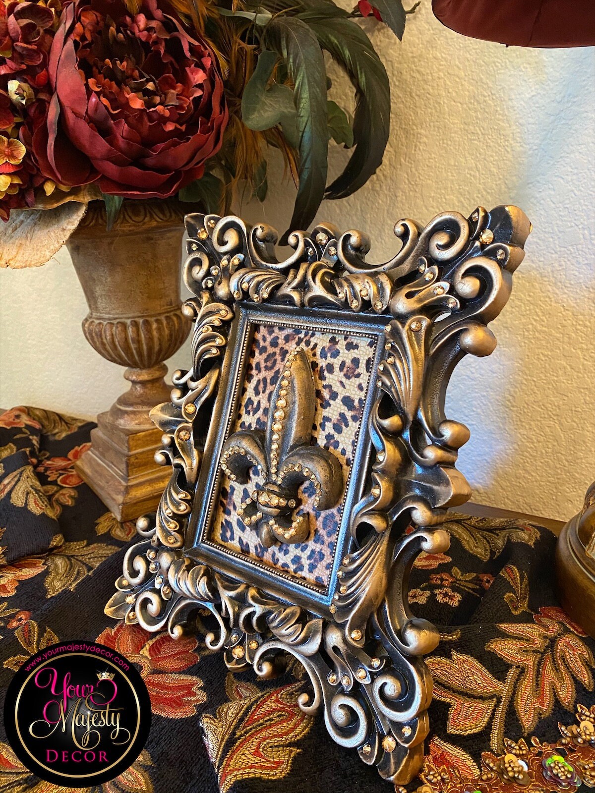 Red Leopard Frame Fleur Leopard Frame - Etsy