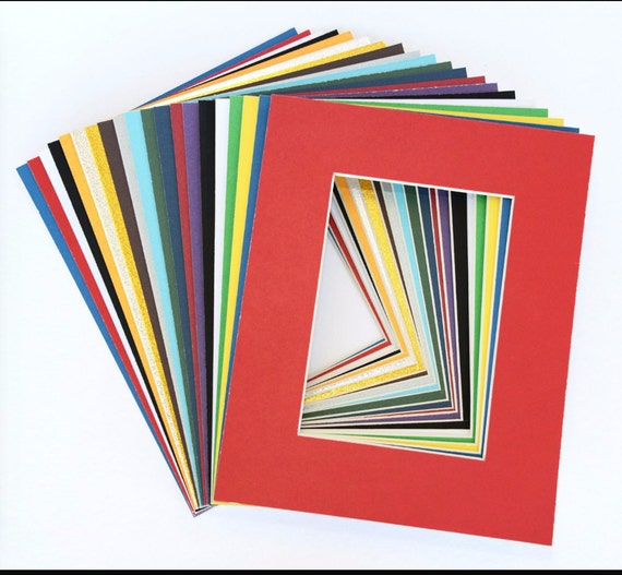 Lot Of 50 11 X 14 Acid Free Pre Cut Mats Assorted Colors Etsy