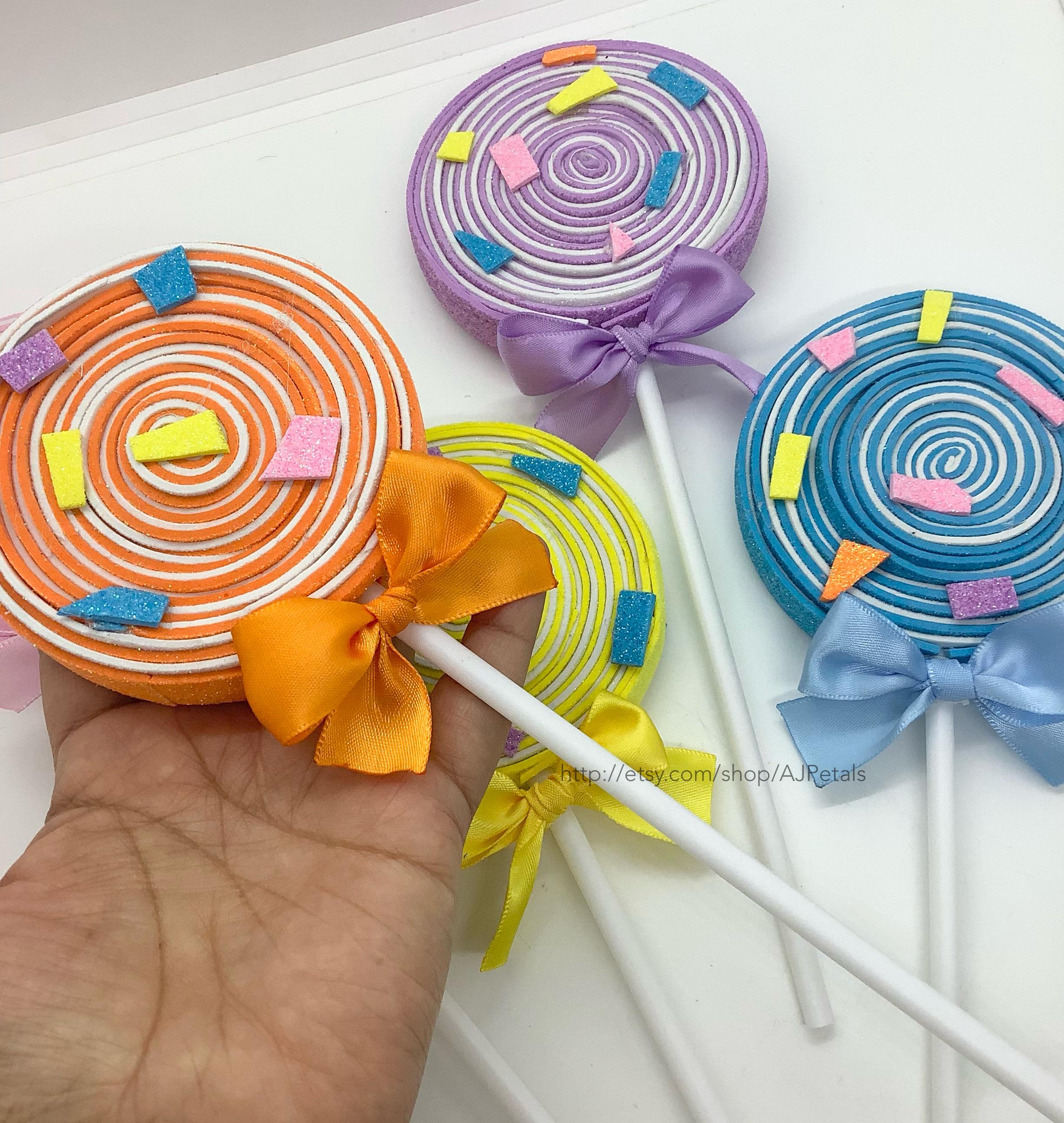 5 Fake Lollipops Decorations