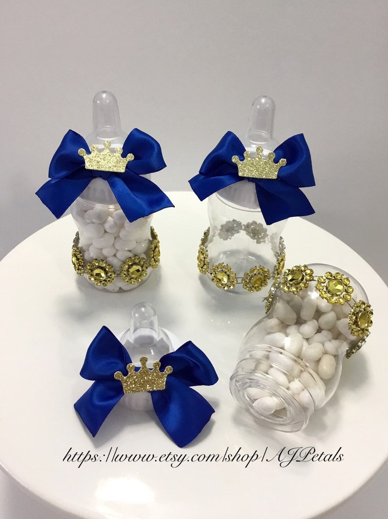 24 Small 4 Royal Baby Shower Bottlesbaby Shower Favors Etsy