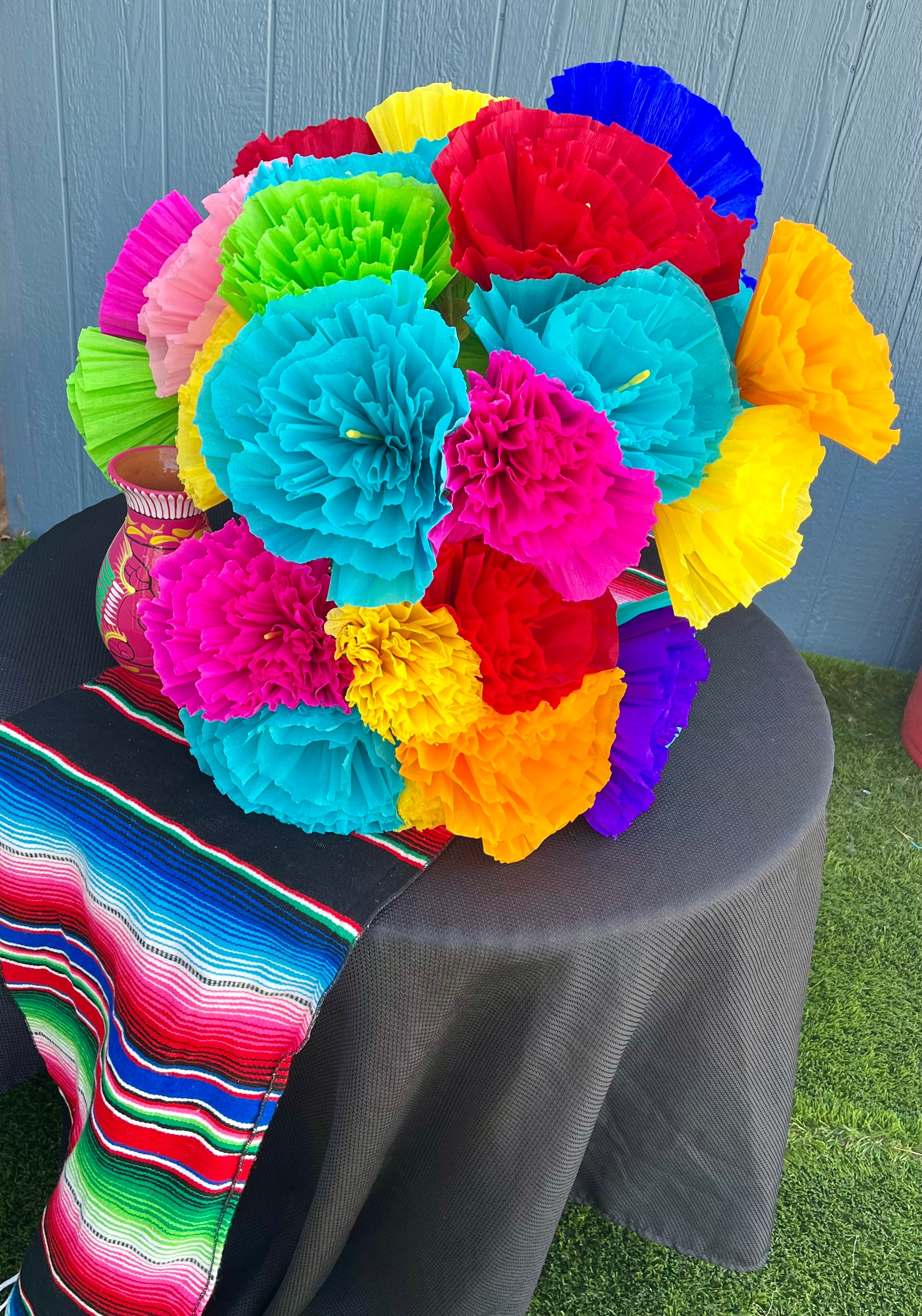 Grandes Flores De Papel Mexicanas Te Enseño Como Hice Estas
