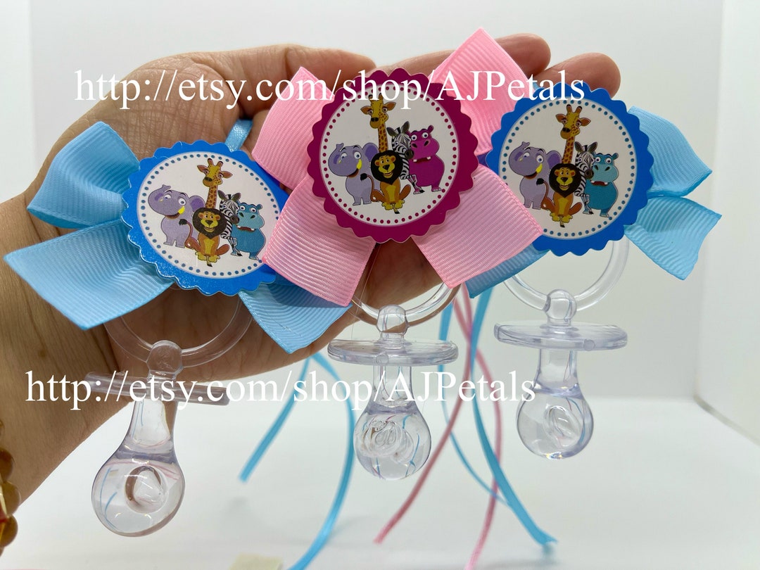 24 Safari Baby Shower Pacifiers/jungle Baby Shower Pacifiers/pacifier