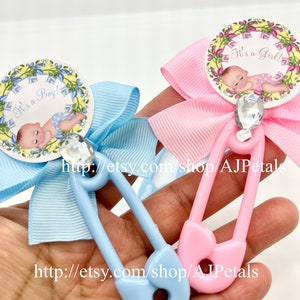 Baby Shower Pins: Boy or Girl, Guest Party Favors (Set of 24)