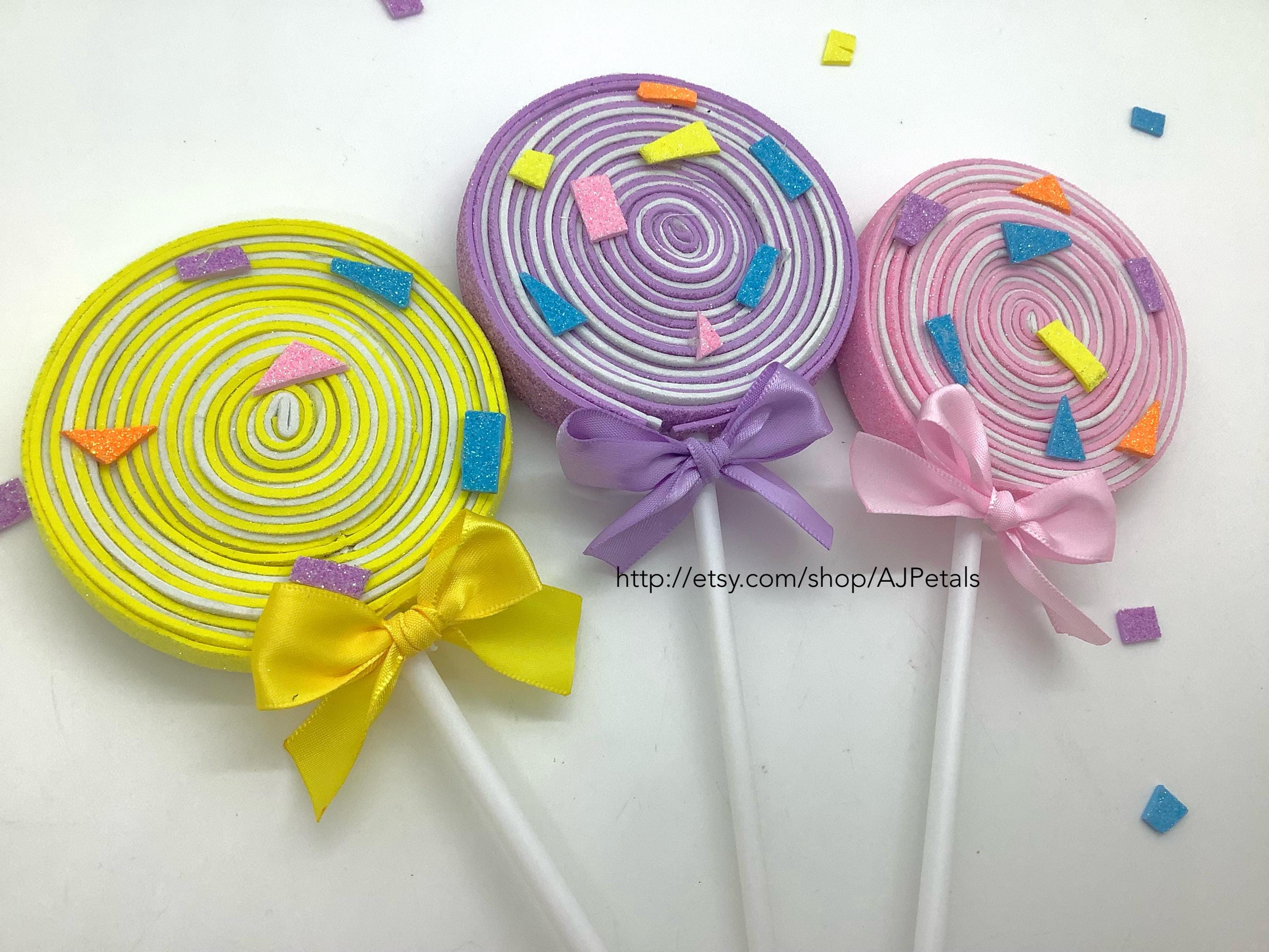 5 Fake Lollipops Decorations