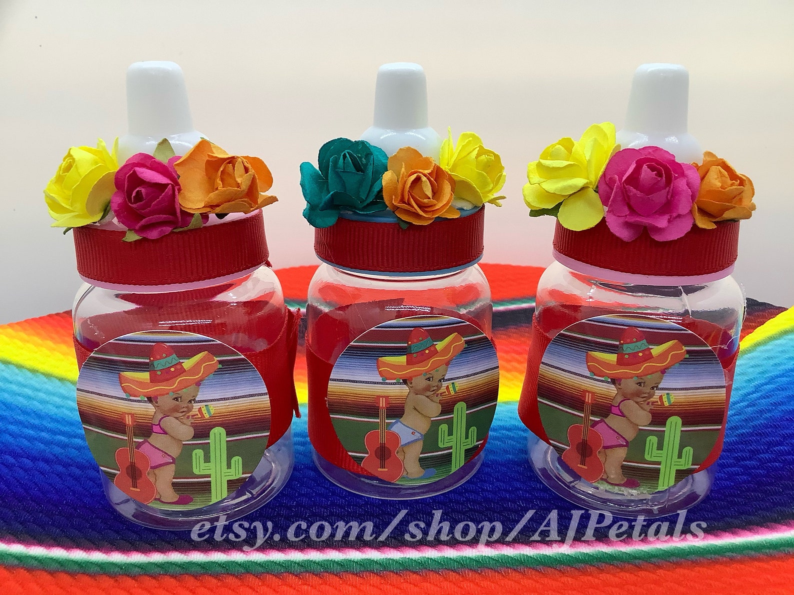 24 Fiesta Baby Shower Favors/Fiesta theme Baby Shower Etsy