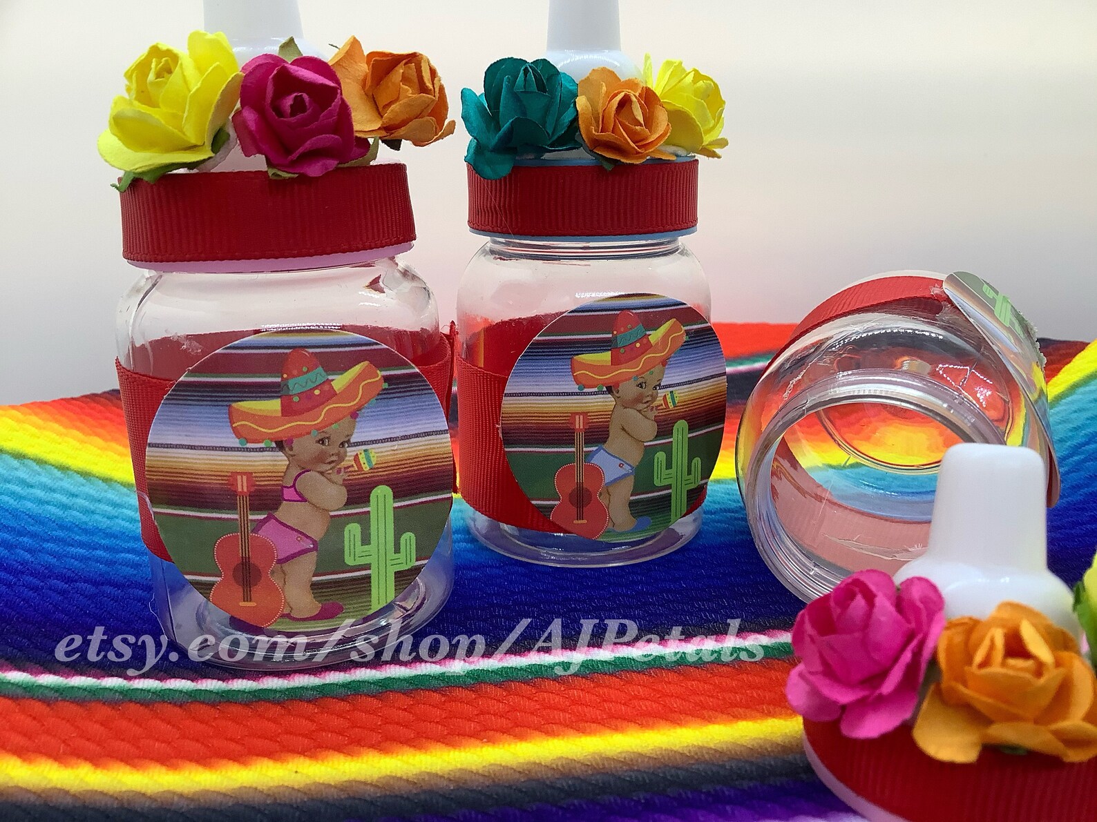 24 Fiesta Baby Shower Favors/Fiesta theme Baby Shower Etsy