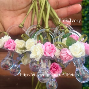 24 Boho Garden Baby Shower pacifiers/Boho Baby Shower/Greenery baby shower pacifiers image 8