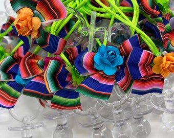 24 Mexican Baby Shower Favors/Fiesta Baby Shower Favors/Mexican Baby Shower Theme/Baby shower fiesta/Fiesta theme/Colorful baby shower
