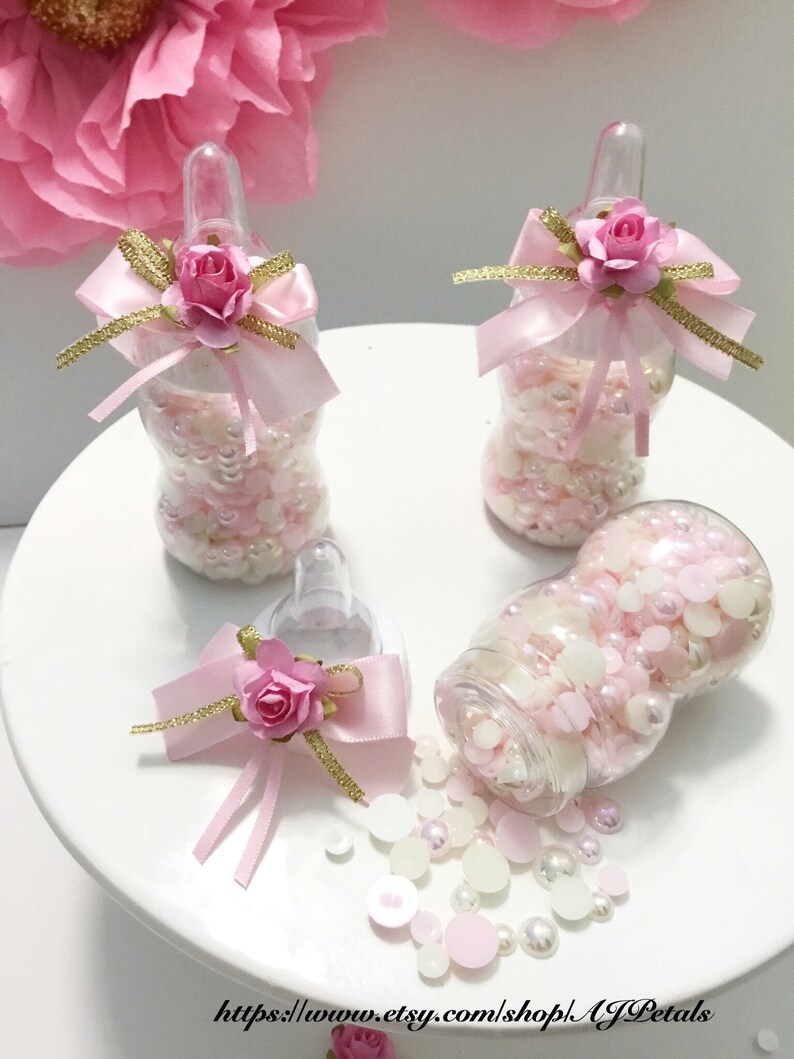flower themed baby shower favors