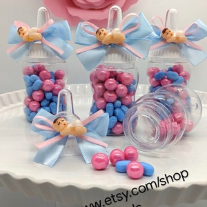 24 Gender Reveal Baby Bottles: Shower Decorations, Party Favors