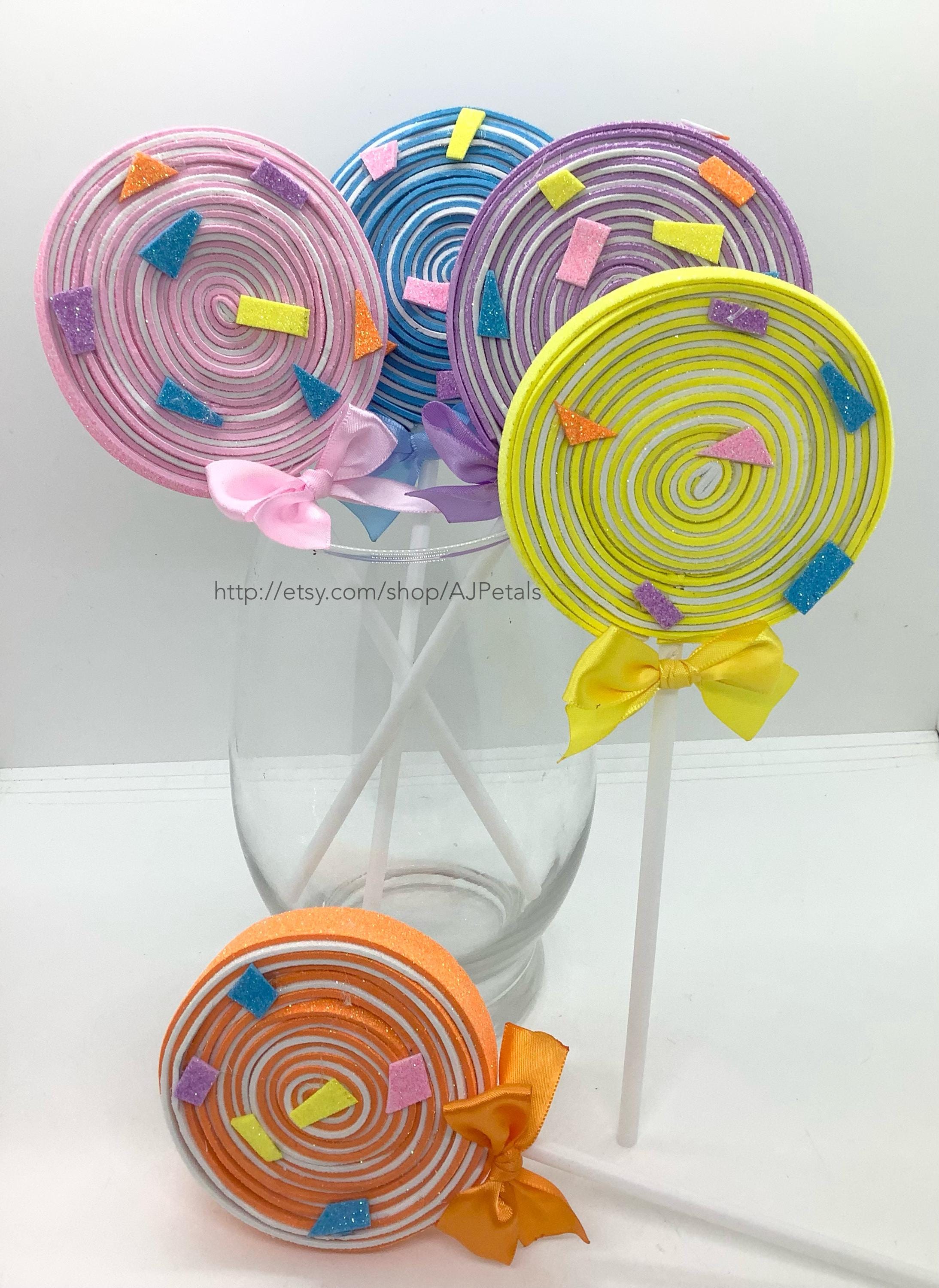 5 Fake Lollipops Decorations