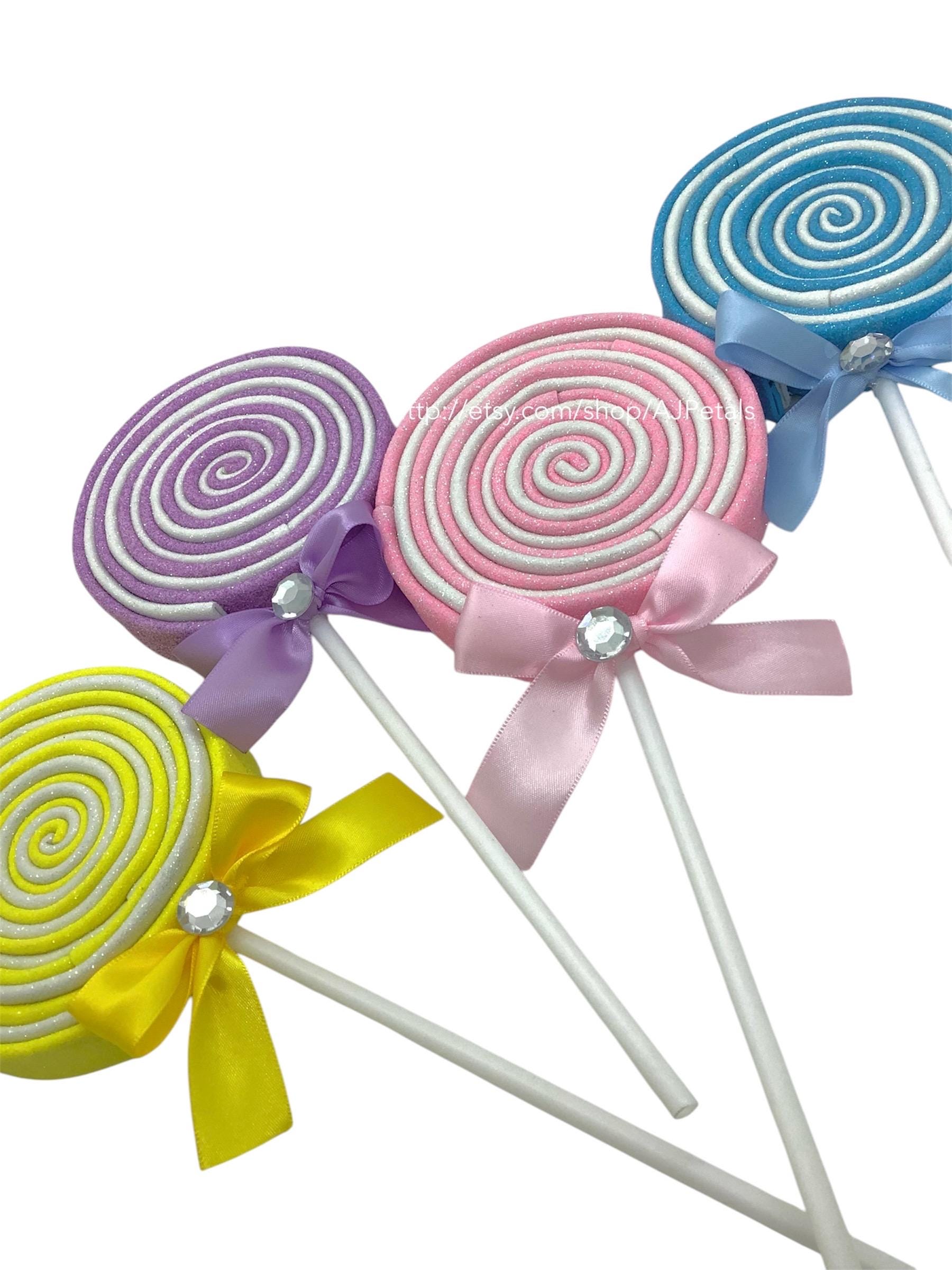 4 Fake Lollipops Decorations