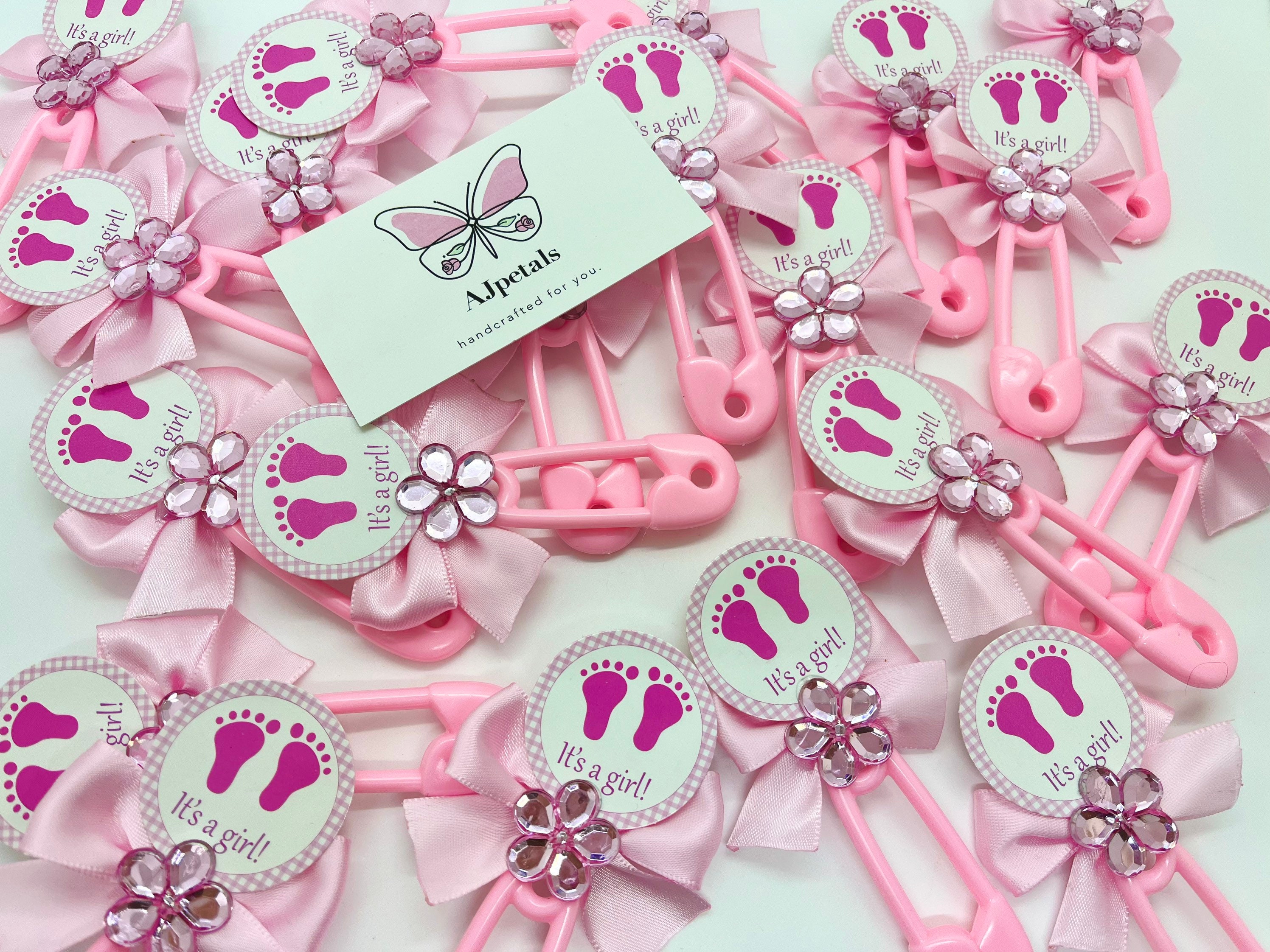 Pink Multicolor Safety Pin Favors - Party Time, Inc.