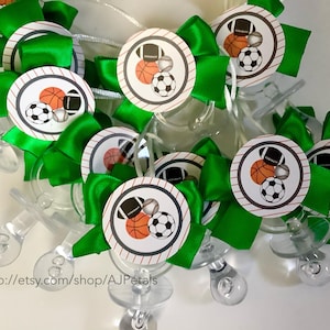 Sports Baby Shower Favors: Pacifier Necklace Game Prizes (24 Count)