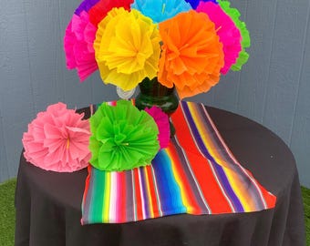 10&quot; Grandes flores de papel mexicanas/Centros de mesa de fiesta/Flores de papel/decoraciones/Decoraciones mexicanas/Boda mexicana/Flores de papel de fiesta