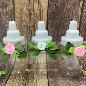 24 Mini Boho Baby Shower Bottles/Boho Garden Baby Shower Favors/Greenery Baby Shower Bottles/Baby Shower Decorations