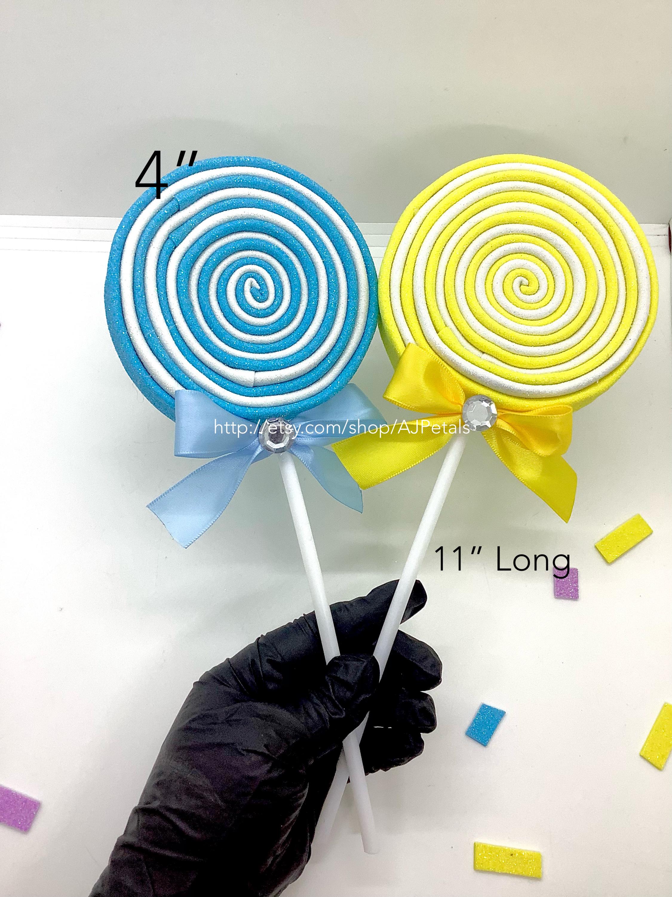 4 Fake Lollipops Decorations