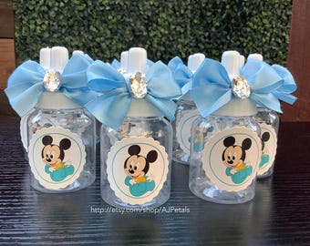 Biberones de Minnie Mouse Bebé, Decoraciones para Baby Shower, Juego de 24