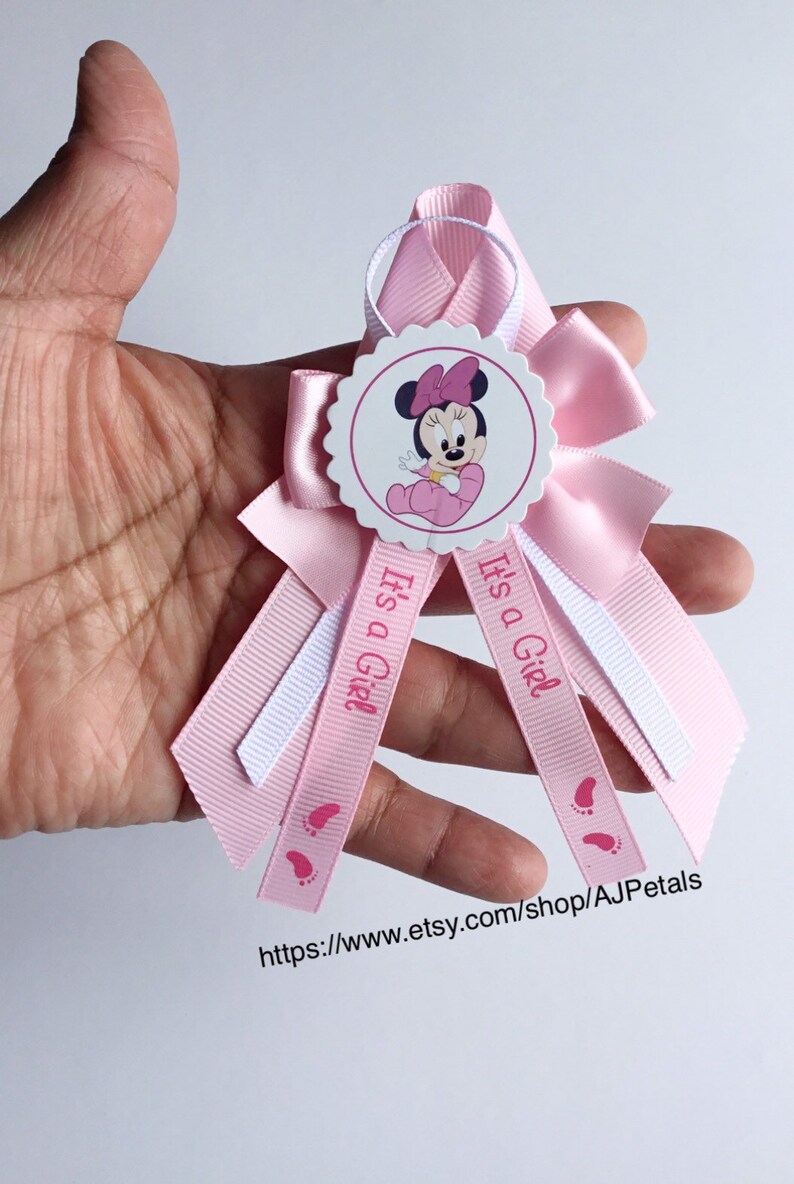 12 Baby Mickey Baby Shower Guest Pins Set Of 12 Items Etsy