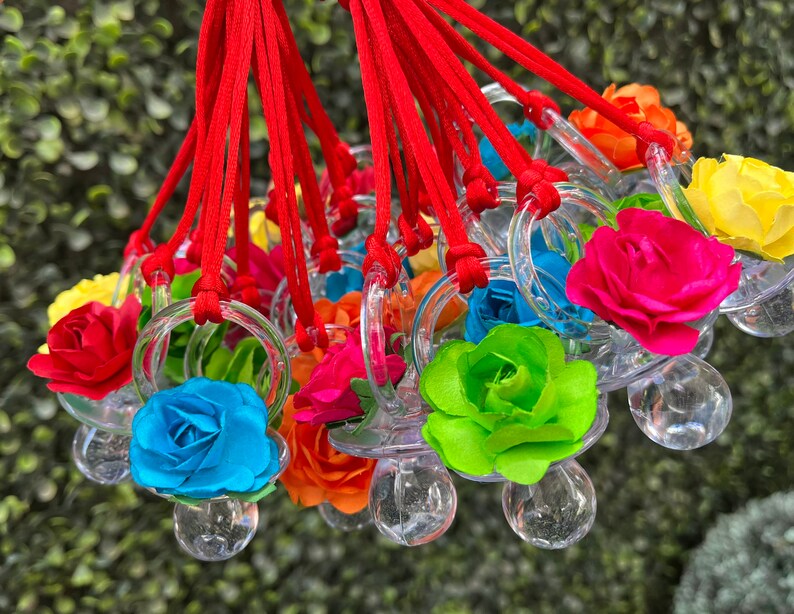 24 Fiesta Baby Shower Pacifiers Game Necklace/mexican Baby Etsy