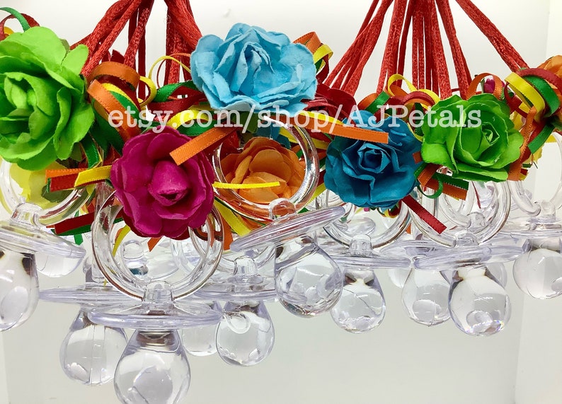 24 Fiesta Baby Shower Pacifiers/mexican Baby Shower Etsy