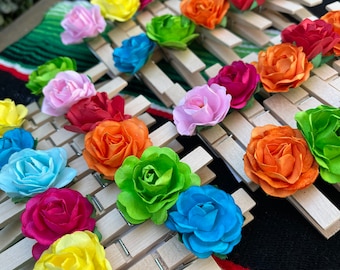 Pinzas para la ropa con flores para fiesta: porta tarjetas para baby shower (juego de 18)