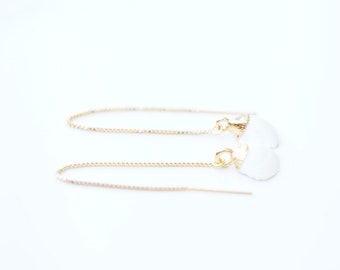 24k Gold-Dipped Mini Scallop Shell Earrings