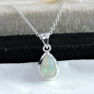 Ethiopian Opal Pendant, 925 Sterling Silver, Ethiopian Welo Opal Gemstone Necklace, Handmade Design Pendant, Natural Gemstone Jewelry