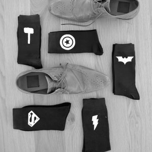 Superhero Socks Mens Superhero Socks Super Hero Dress Socks - Etsy
