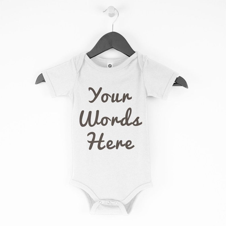 Personalised Baby Onesies\u00ae Personalised Baby Bodysuits Personalized Body Suit Baby Onesie Custom Create Your Own