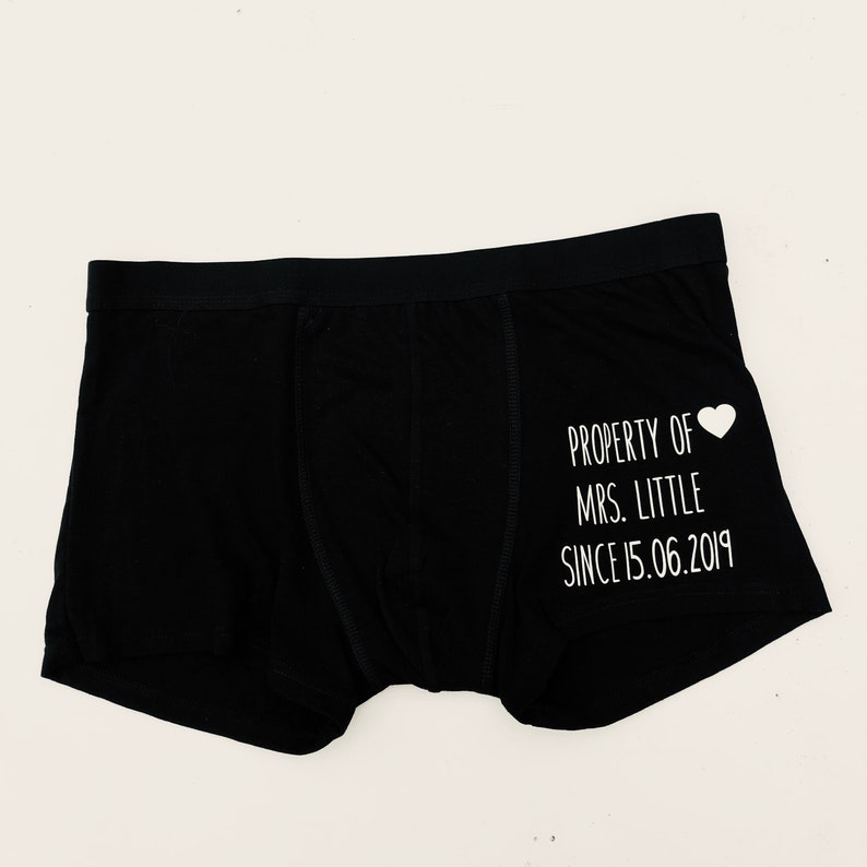 Custom Wedding Boxers Valentines Day Boxers Personalised Etsy