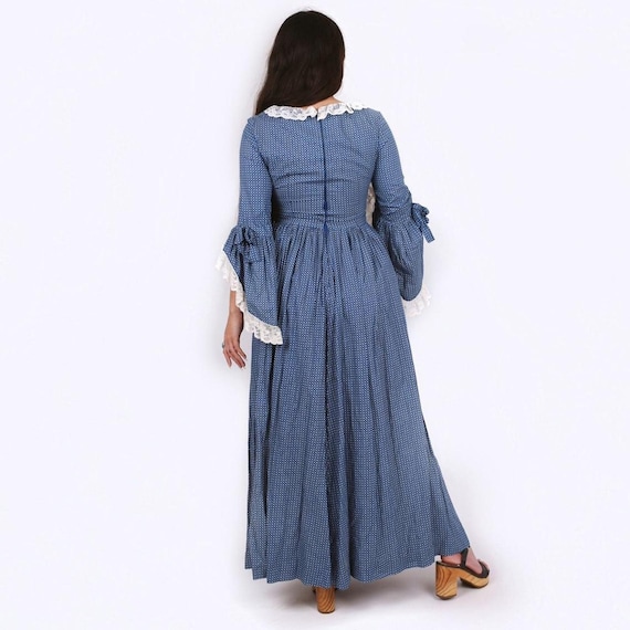 vintage 70’s angel sleeve prairie maxi dress - image 4