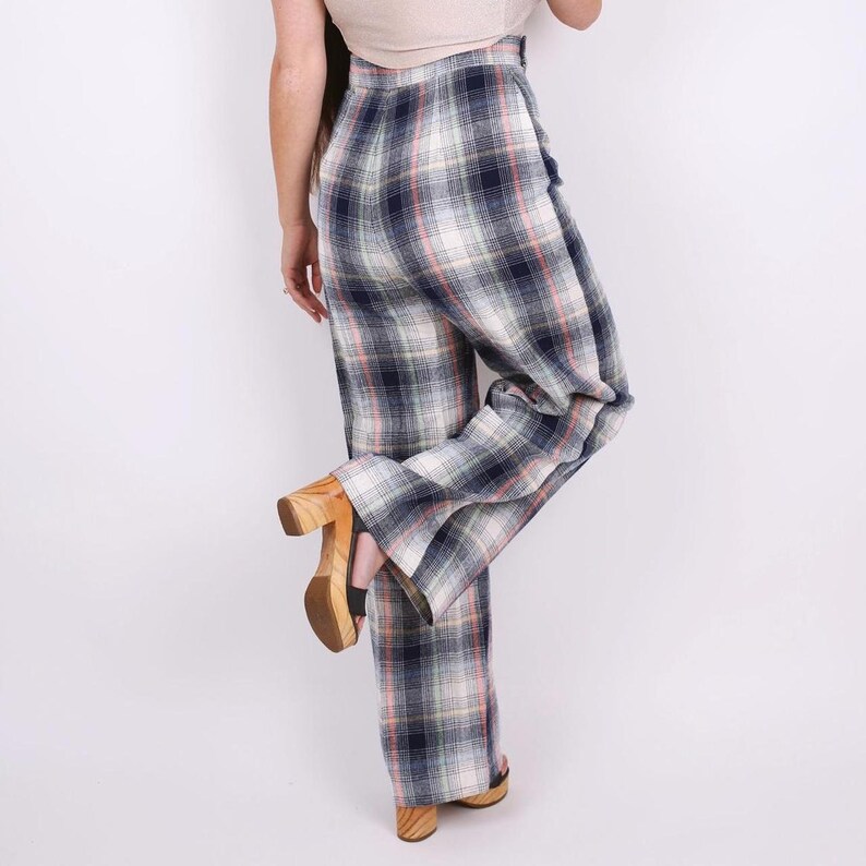 Vintage 1970s Plaid Pants