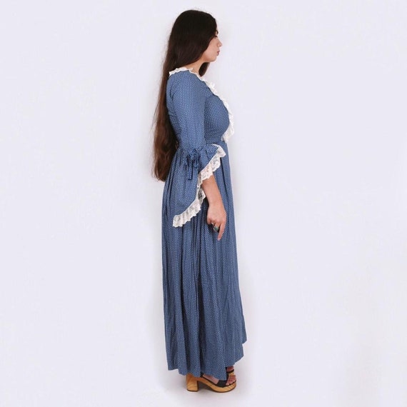 vintage 70’s angel sleeve prairie maxi dress - image 3