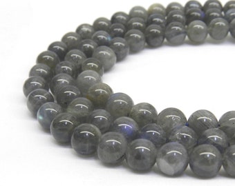 Labradorite Beads, AA Quality, 8mm Labradorite, 8mm Beads, Labradorite, Rare Gemstone, Rare Beads, 6mm Beads, Gray Moonstone, Natural Beads