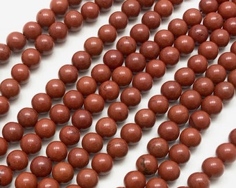 Red Jasper Beads, 8mm Beads, 8mm Red Jasper, Red Beads, 8mm Gemstone Beads, Jasper Beads, 8mm Jasper Beads, 8mm Round Beads, Red Gemstone