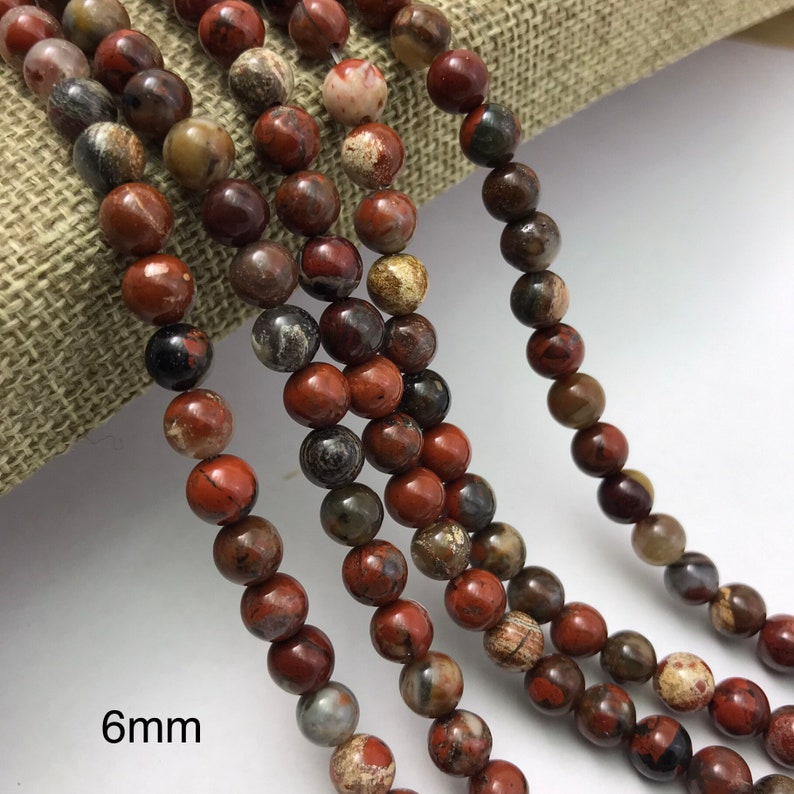 Poppy Jasper 8mm Beads 6mm Beads Brecciated Jasper Jasper Etsy