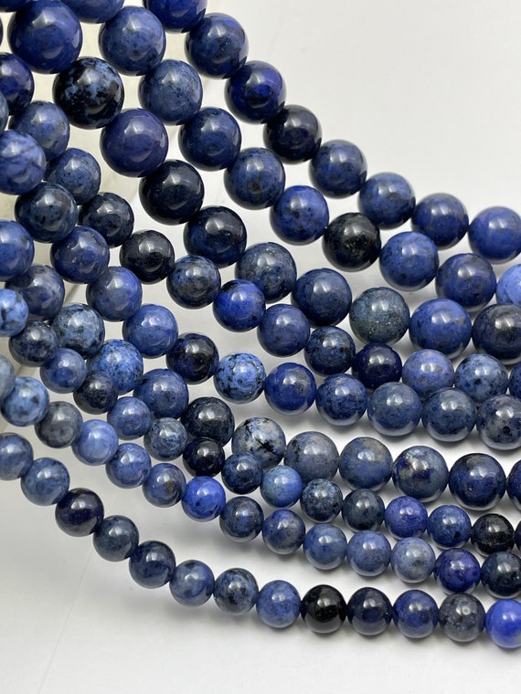 Dumortierite Beads, 8mm Beads, Blue Dumortierite, Rare Gemstone, Gemstone  Beads, Blue Beads, Navy Blue Beads, 6mm Beads, Rare Beads Gemstone 