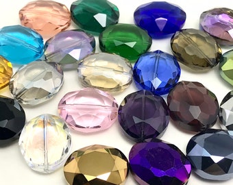 Chinese Crystal Bead, 5pcs, Faceted Beads, Crystal Beads Translucent Beads ,Green Beads, Blue Beads, Pink Beads, Purple Beads, Loose Beads