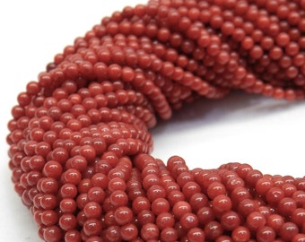 Bamboo Coral, 287pcs, 2mm Beads, Dyed Beads, Coral Beads, Red Beads, Red Gemstone, Dyed Bamboo Coral, Red Coral Beads, Red Dyed Beads, Dyed