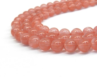 4 mm Cherry Quarz, 8mm Perlen, Rosa Perlen, Glasperlen, 6mm Perlen, 8mm Glasperlen, 6mm Glasperlen, Rosa Glasperlen, Rosa Glasperlen, 8 mm Perlen