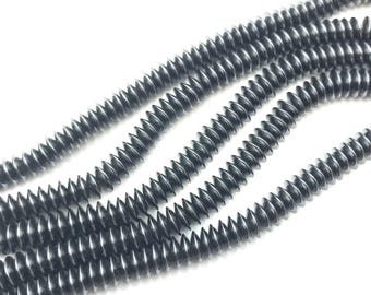 SALE Hematite Roundel 6x2mm Beads, Hematite Beads, Roundel Beads, Jewelry Making Beads, Gemstone Beads, Hematite Beads