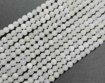 6/8/10mm Pietra Bianca Naturale Sfaccettata Perline Giade Agata - Foto 4
