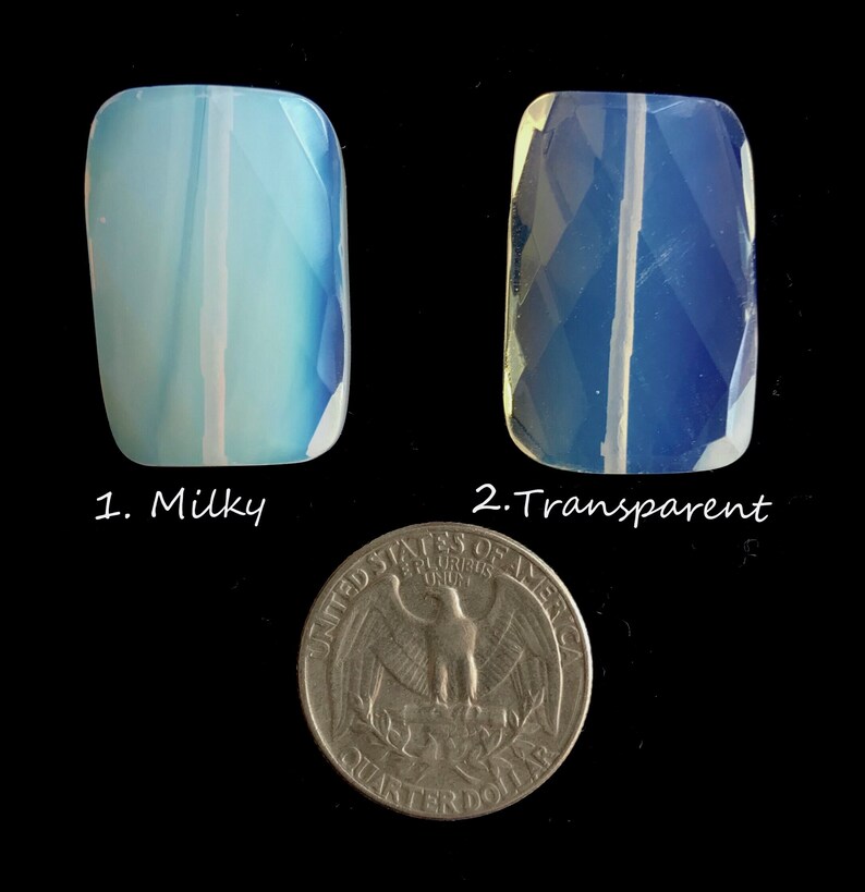 5pcs Opal Glass Beads Pendant Stone Opalite Opalescent Etsy