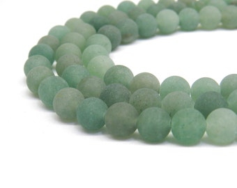 Green Aventurine, Matte Beads, 8mm Beads, Green Aventurine Beads, Frosted Beads, Frosted Green, Light Green, Light Green Beads, 6mm Beads