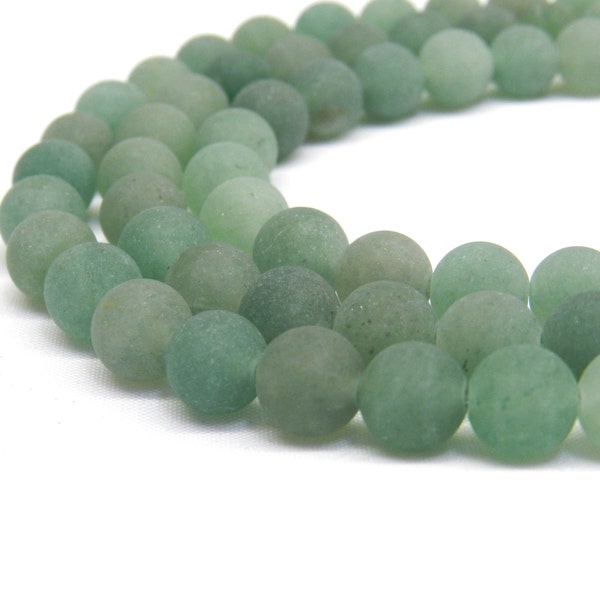 Green Aventurine, Matte Beads, 8mm Beads, Green Aventurine Beads, Frosted Beads, Frosted Green, Light Green, Light Green Beads, 6mm Beads